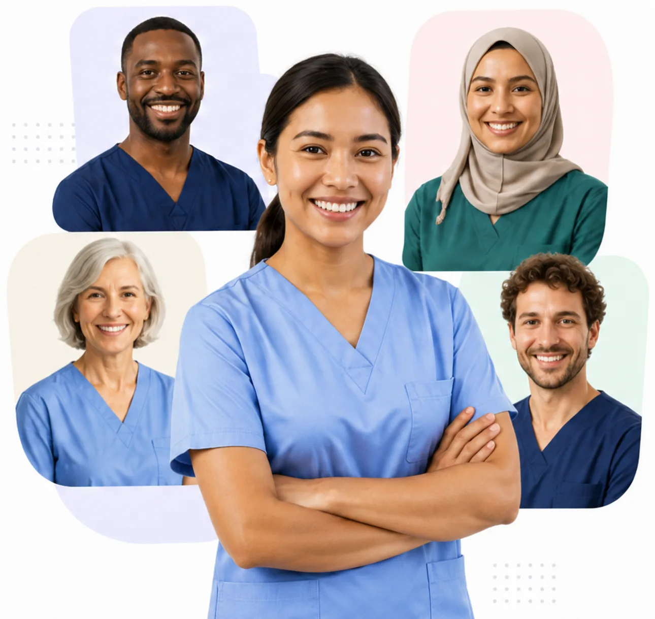 Vielfältiges Pflegeteam